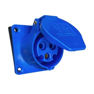 ổ cắm công nghiệp gắn tủ điện 1 pha 3 chấu 16a IP44