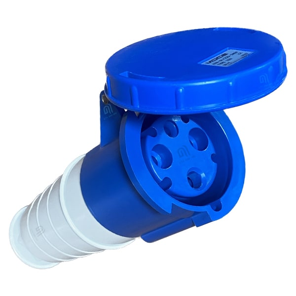 ổ cắm công nghiệp 1 pha 63a 3 chấu loại di động