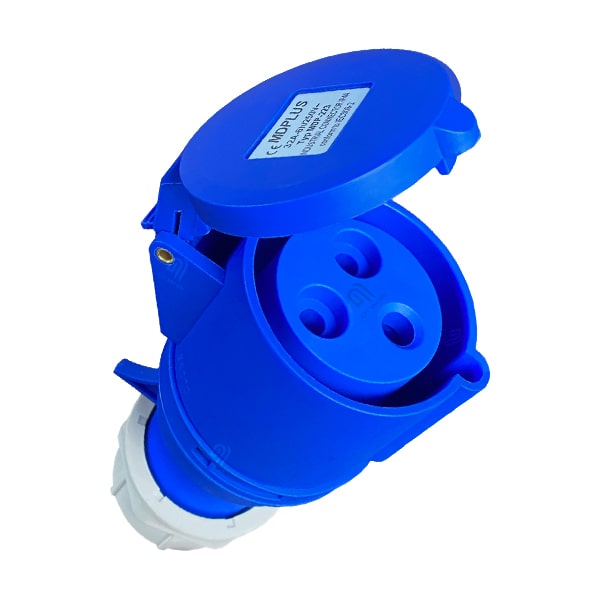 ổ cắm di động 3 chấu MDP223 dùng điện công nghiệp 1 pha 32A