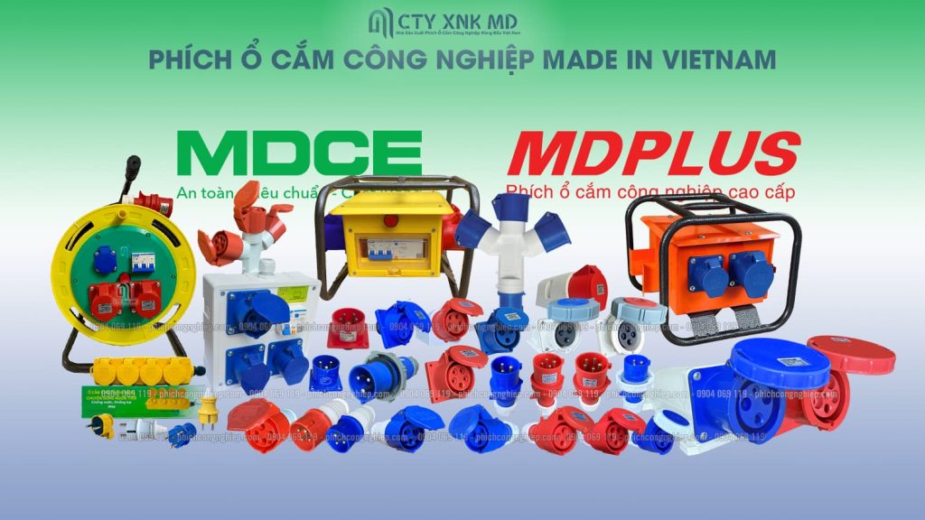 các sản phẩm phích ổ cắm công nghiệp và thiết bị điện Mạnh Dũng