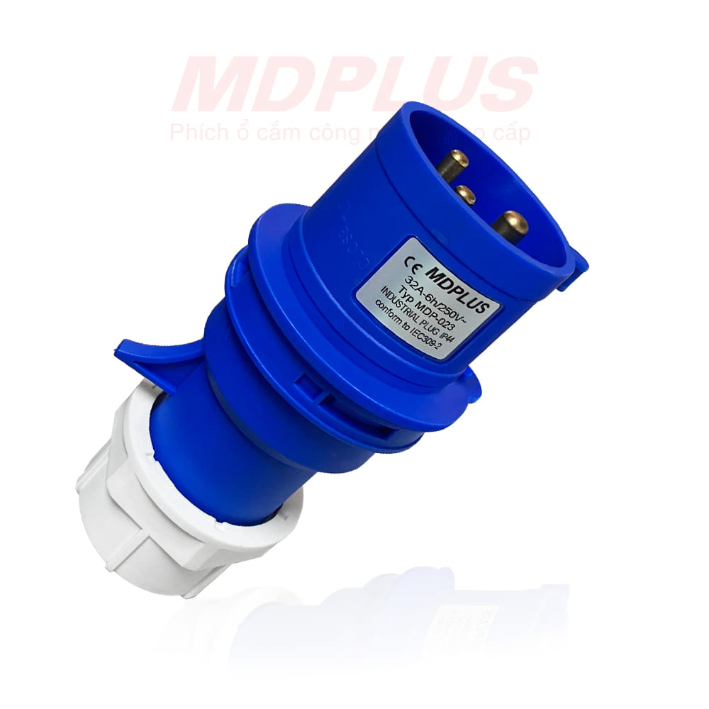 Phích cắm công nghiệp 3 chân 32A cao cấp MDP023