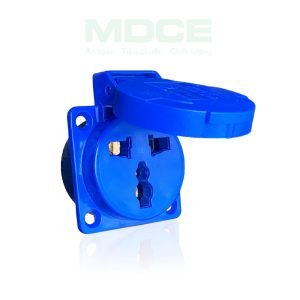 Ổ cắm 1 pha 3 chấu 16A lắp tủ nguồn - gắn máy phát điện MD312SX