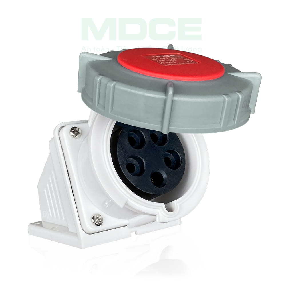 Ổ cắm 3 pha gắn tường 5 chấu 32A IP67 MD1252
