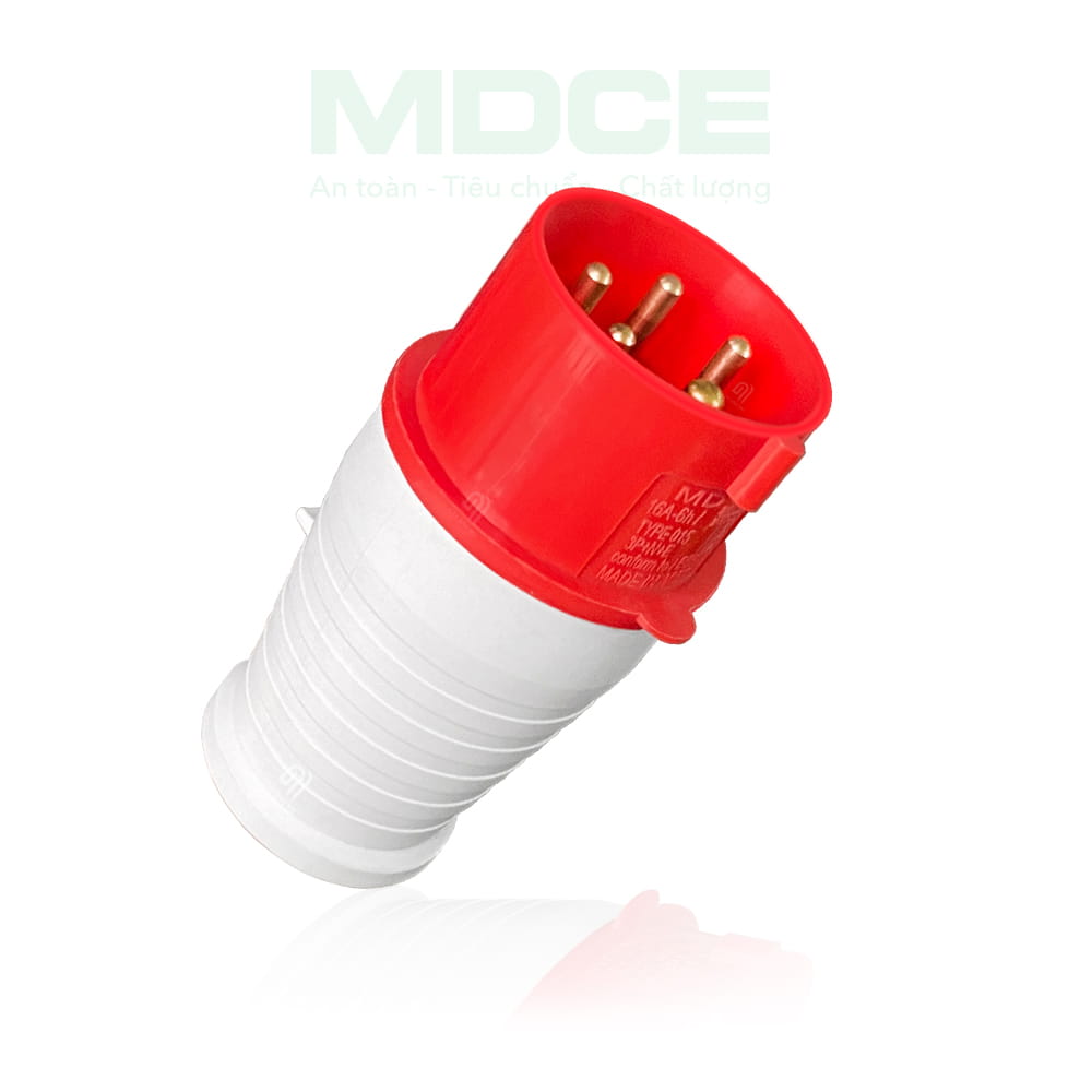 Phích cắm công nghiệp 3 pha 16a 5 chấu MD015