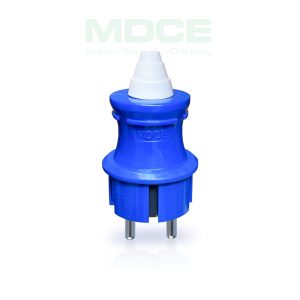 Phích cắm schuko 2 chấu tròn xanh MD012DX
