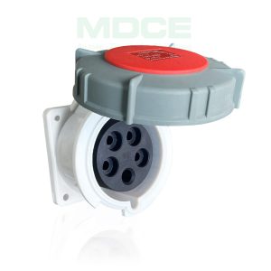 Ổ cắm 3 pha 32A 5 chấu IP67 gắn tủ MD3252
