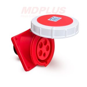 Ổ cắm nghiêng 5 chấu 32A gắn tủ điện 3 pha MDP4252