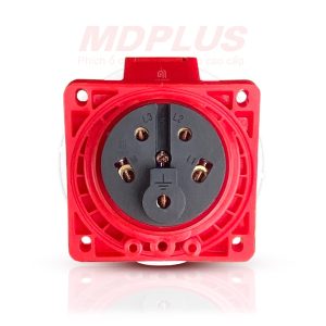 Vi tri đấu nối nguồn điện vào các cực ổ cắm 5 chấu 32A dạng nghiêng MDP4252
